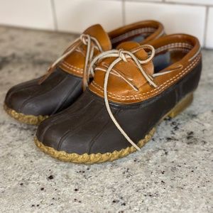 L.L.Bean Bean Boots Rubber Moccasins - Womens Size